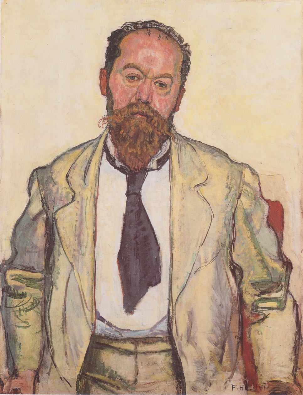 Portrait de Mathias Morhardt - Ferdinand Hodler