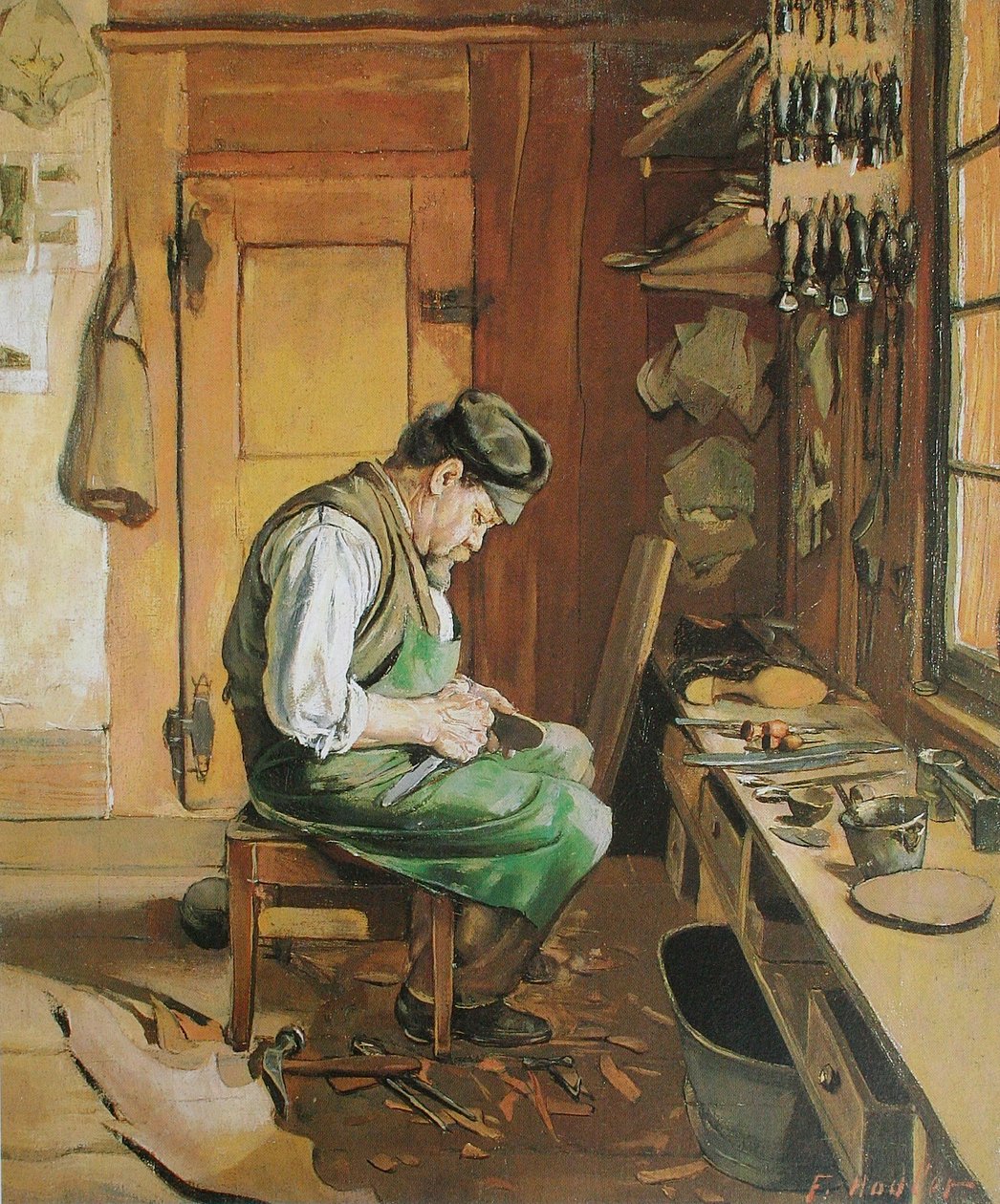 Le cordonnier - Ferdinand Hodler