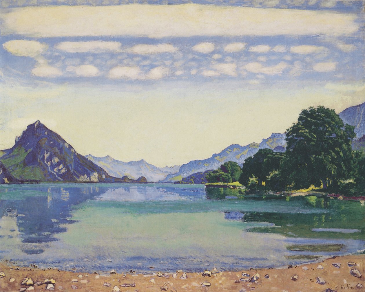 Le lac de Thoune vu de Leissigen - Ferdinand Hodler