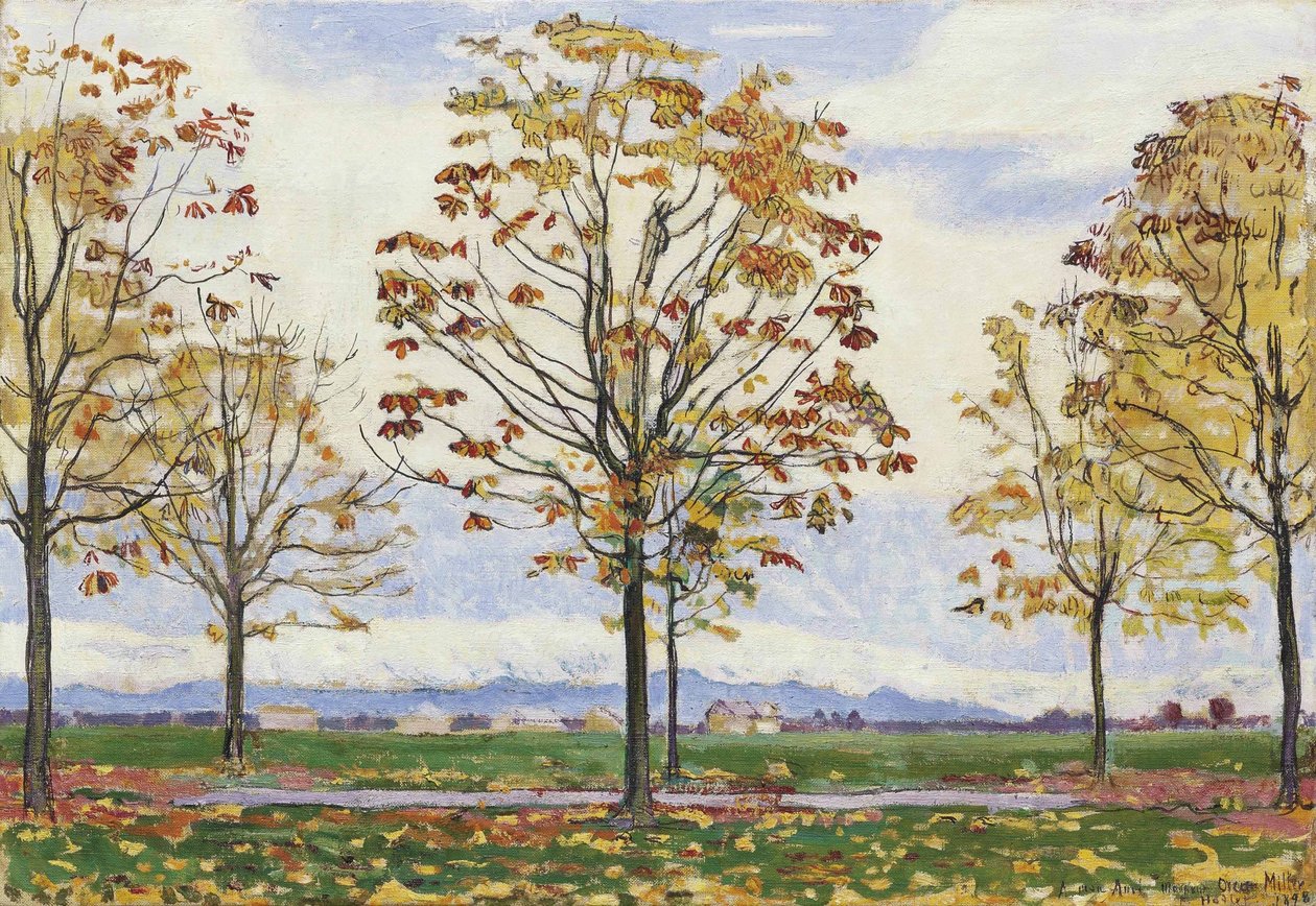 Allée de châtaigniers à Biberist - Ferdinand Hodler