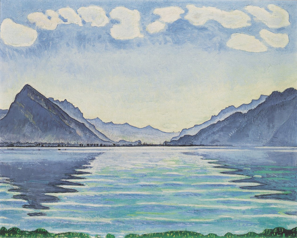 Lac de Thoune avec une symétrie miroir - Ferdinand Hodler