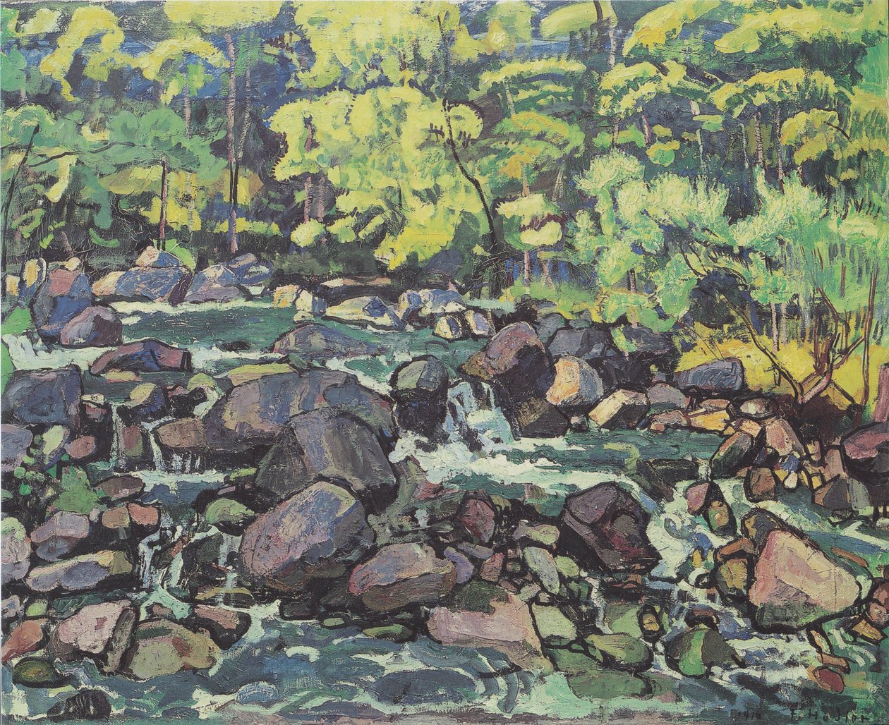 Ruisseau forestier près de Champéry - Ferdinand Hodler