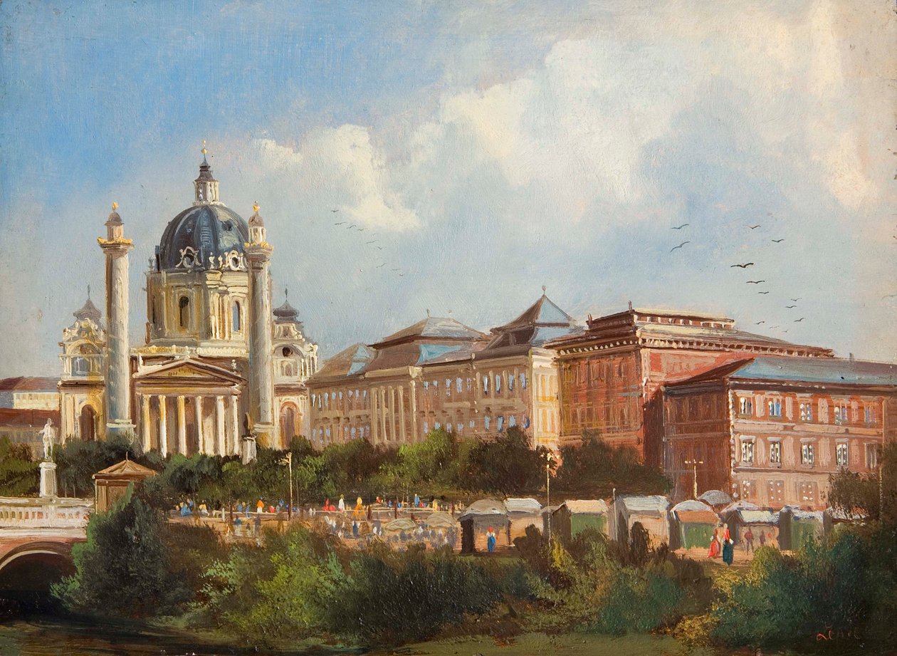 Karlskirche à Vienne - Ferdinand Lepie