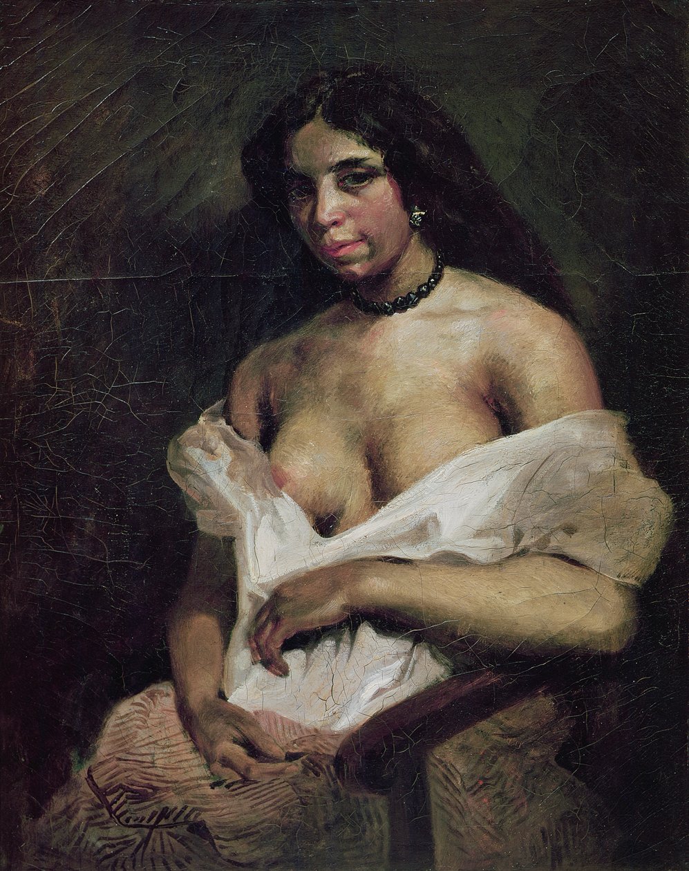 Une femme mulâtre, vers 1821-24 - Ferdinand Victor Eugene Delacroix