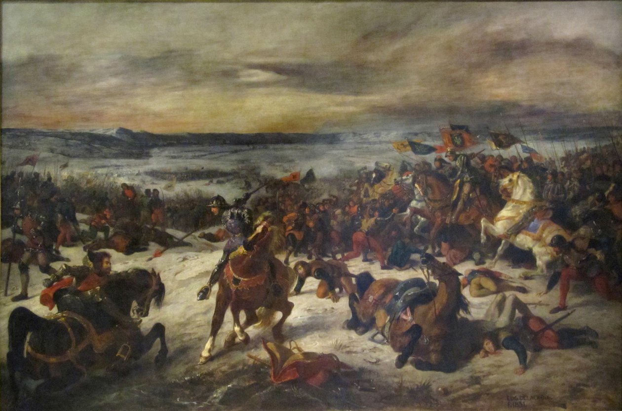 Bataille de Nancy - Ferdinand Victor Eugene Delacroix