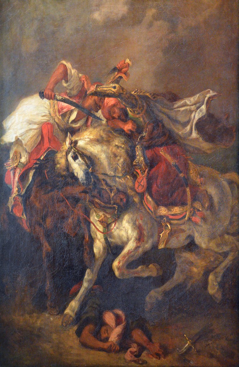 Combat du giaour et du pacha - Ferdinand Victor Eugene Delacroix