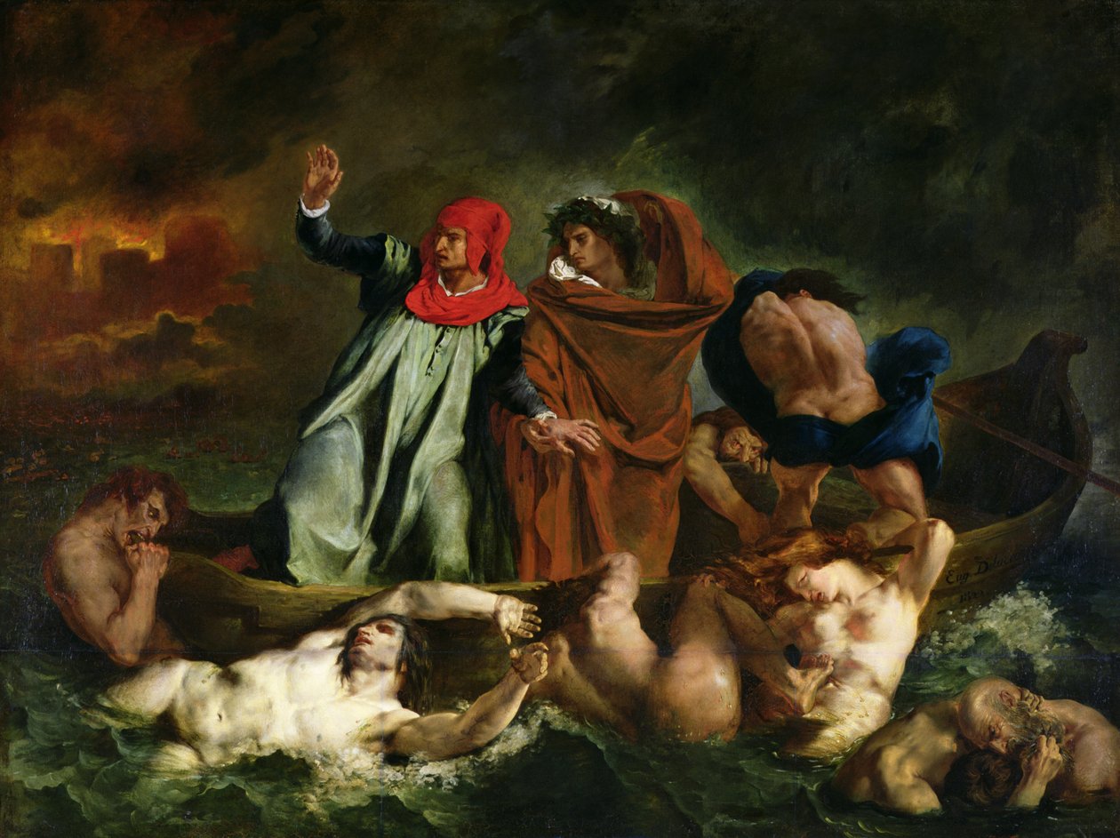 Dante (1265-1321) et Virgile (70-19 av. J.-C.) dans l