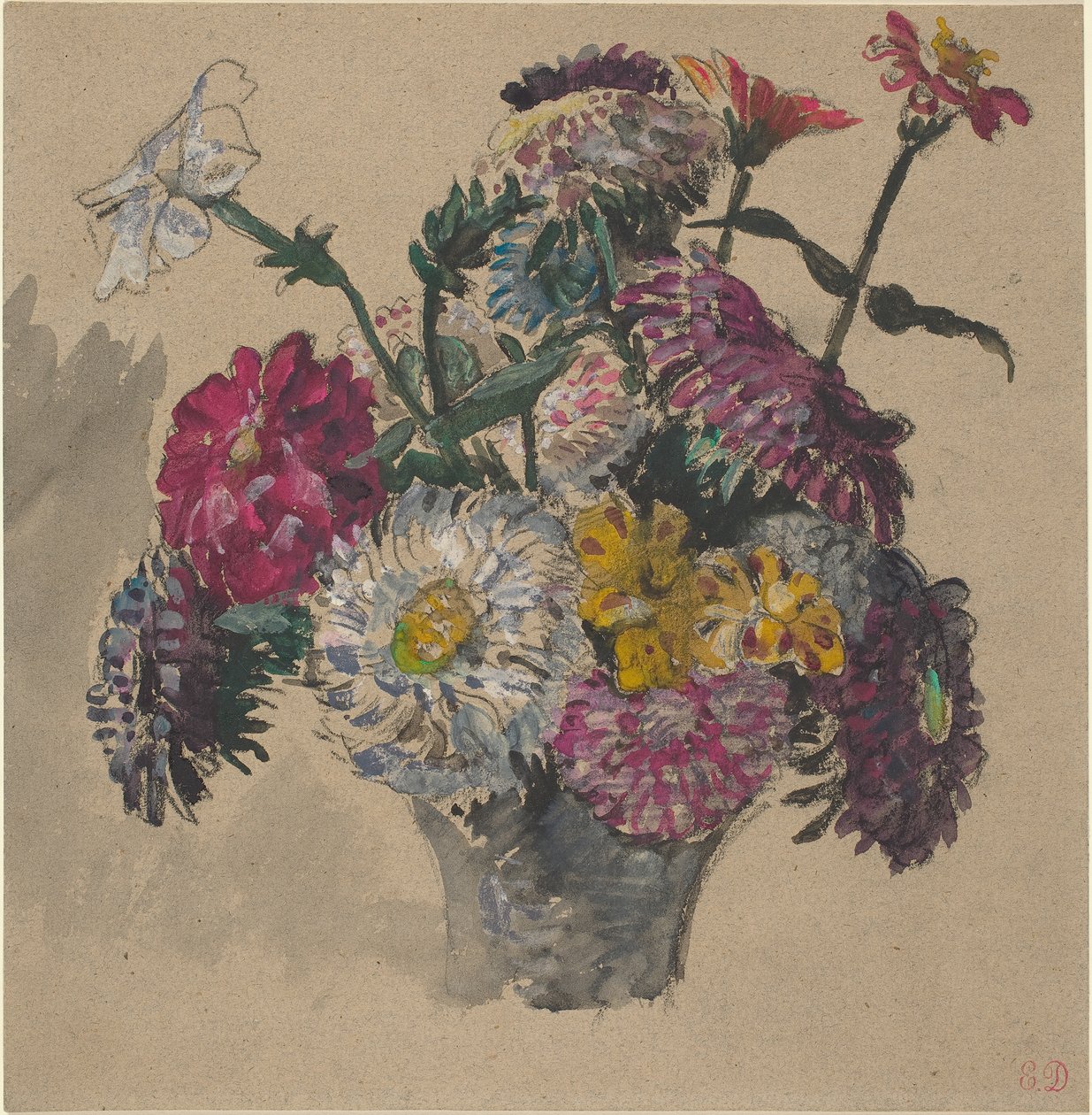 Fleurs - Ferdinand Victor Eugene Delacroix