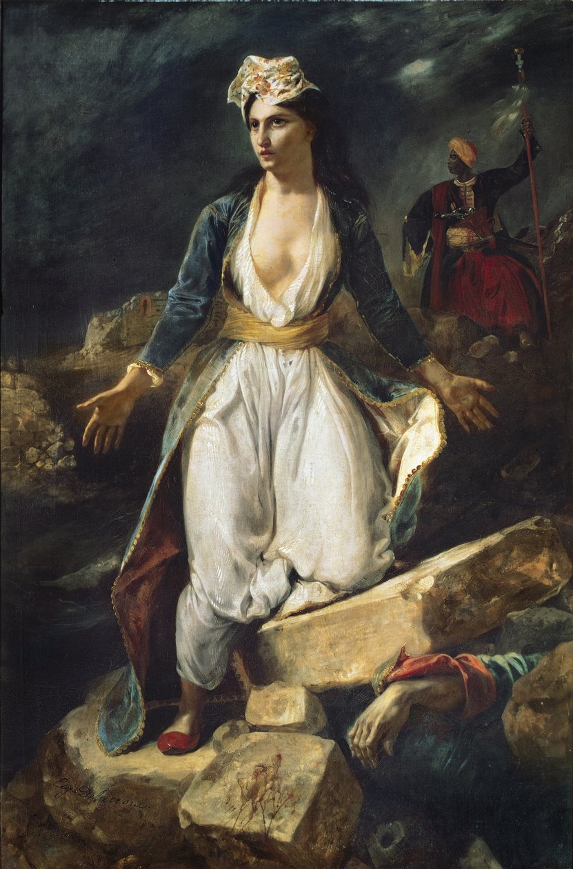 La Grèce expirant sur les ruines de Missolonghi, 1826 - Ferdinand Victor Eugene Delacroix