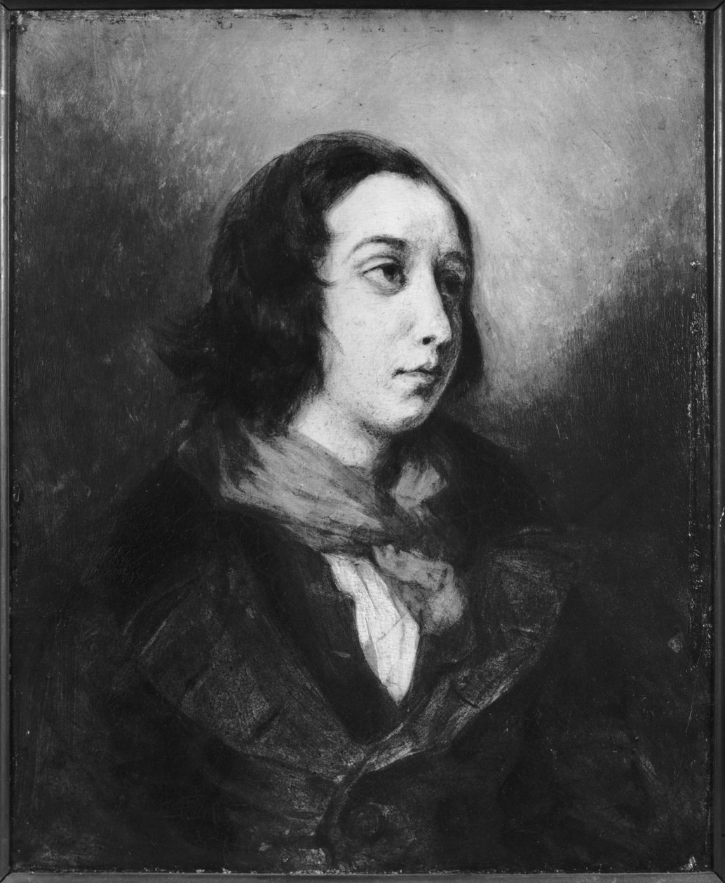 Portrait de George Sand, 1838 - Ferdinand Victor Eugene Delacroix