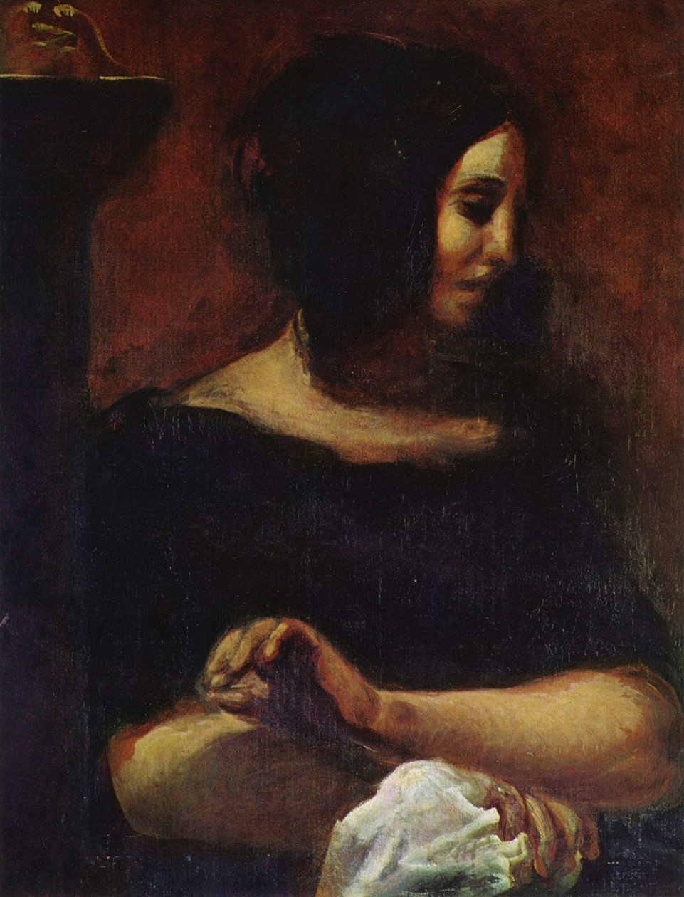 Portrait de George Sand - Ferdinand Victor Eugene Delacroix