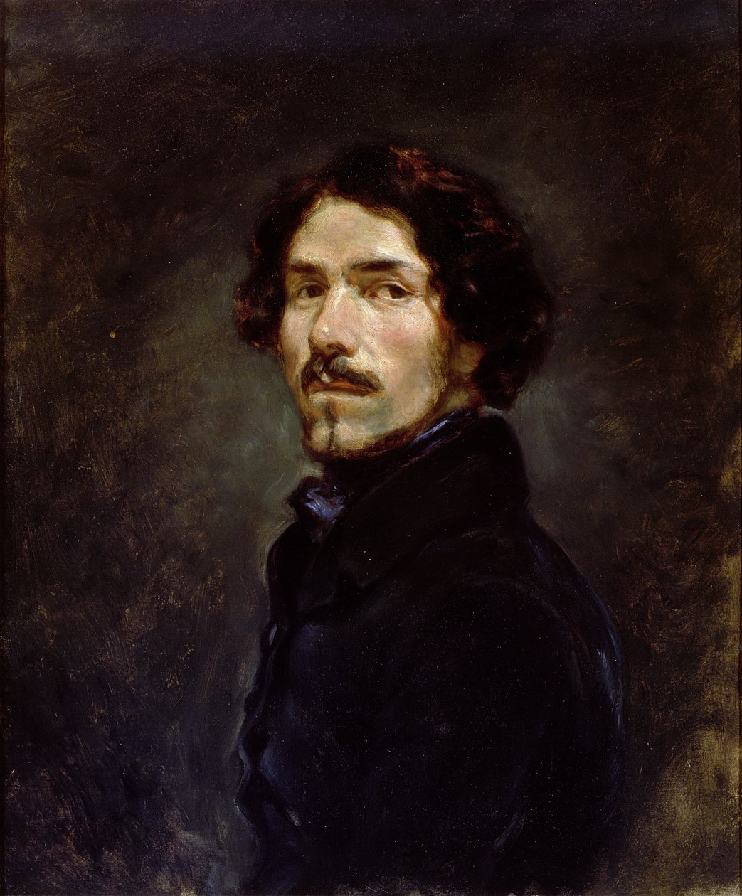 Autoportrait, c.1842 - Ferdinand Victor Eugene Delacroix