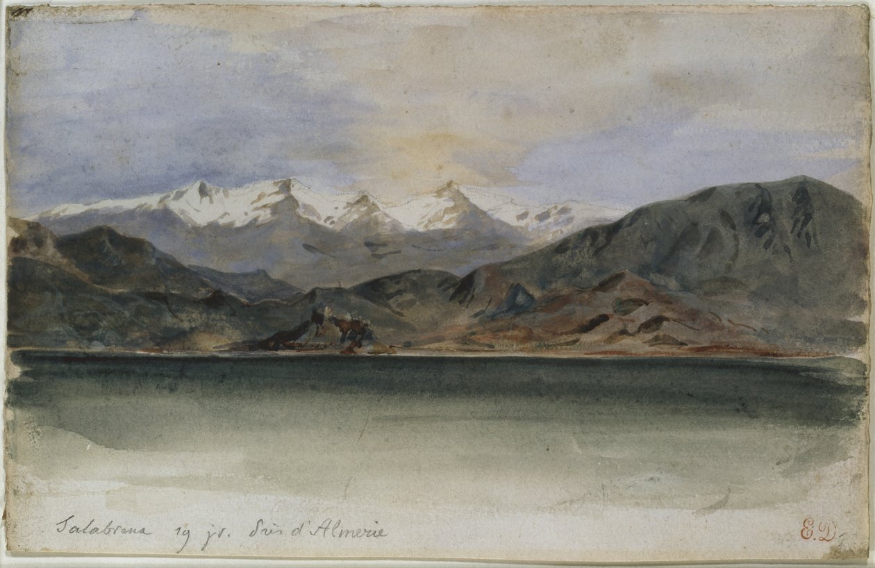 Côte espagnole près de Salobrenan - Ferdinand Victor Eugene Delacroix