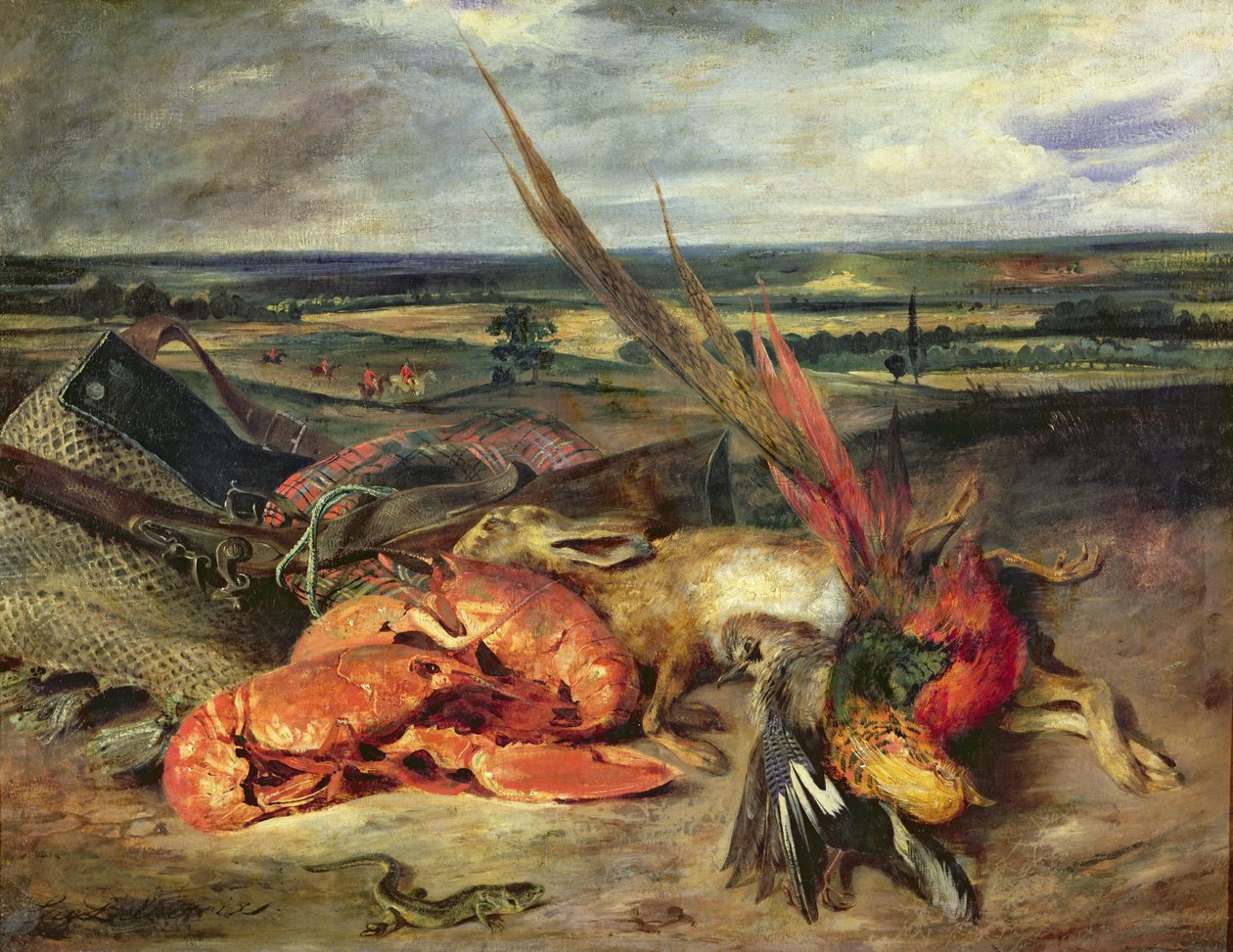 Nature morte avec des homards, 1826-27 - Ferdinand Victor Eugene Delacroix