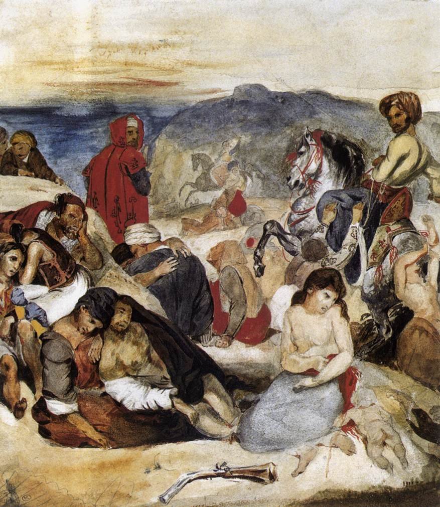 Le Massacre de Chios - Ferdinand Victor Eugene Delacroix