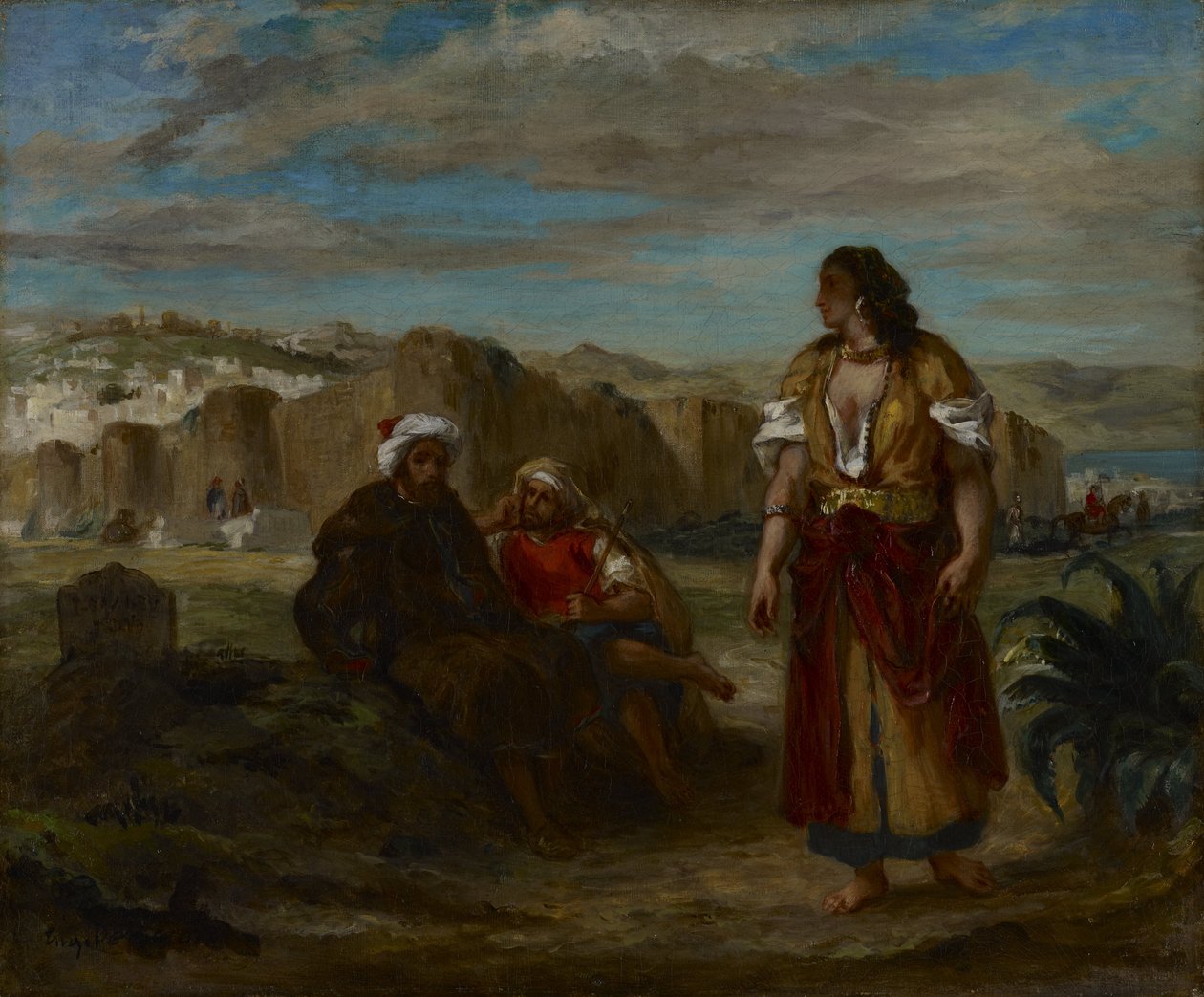 Vue de Tanger - Ferdinand Victor Eugene Delacroix
