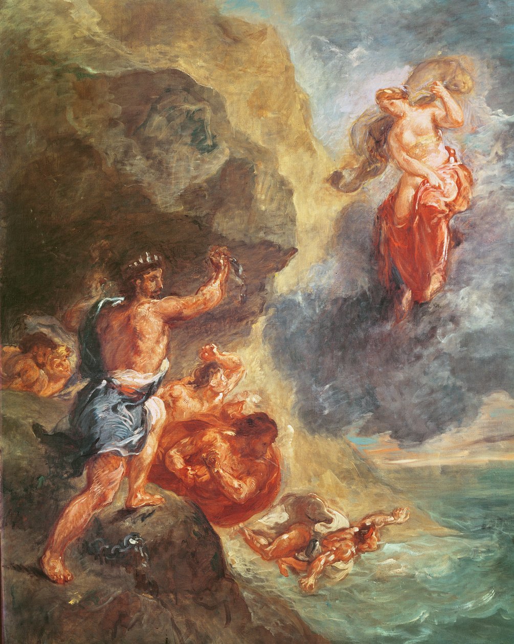 Hiver, de la série Les Quatre Saisons : Junon et Éole, 1862 - Ferdinand Victor Eugene Delacroix