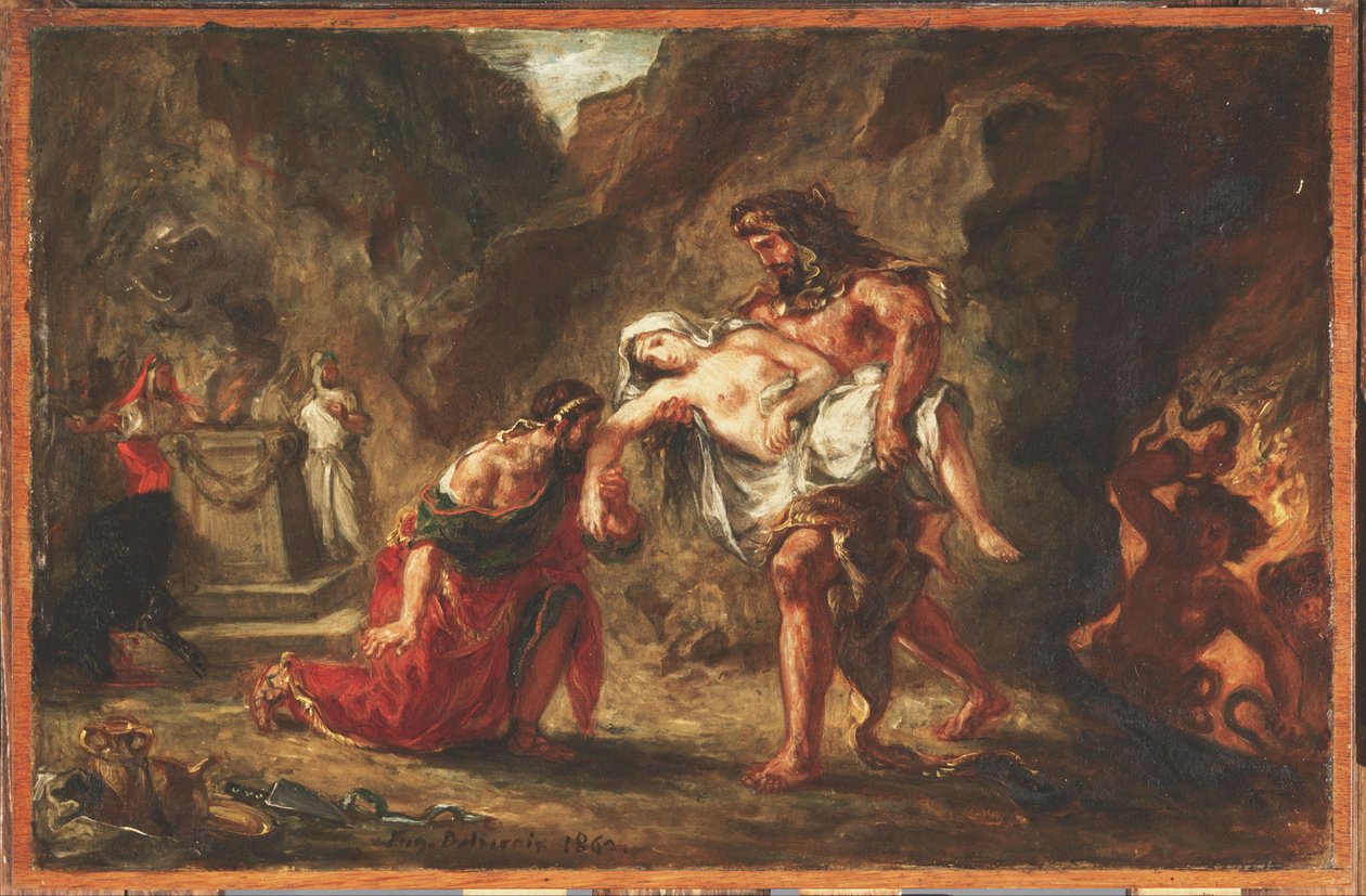 Hercule et Alceste - Ferdinand Victor Eugene Delacroix