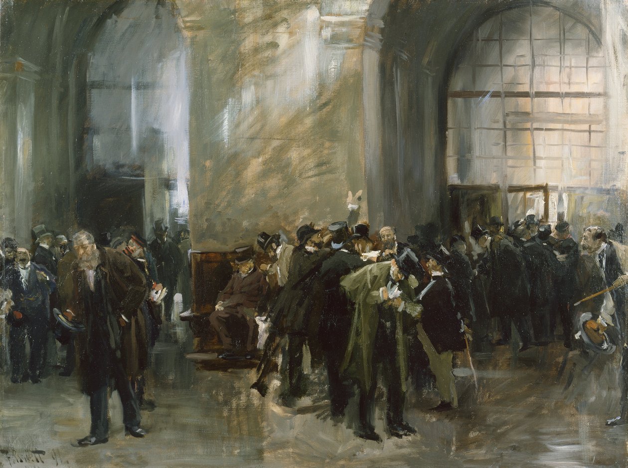 À la Bourse - Ferdinand Brutt