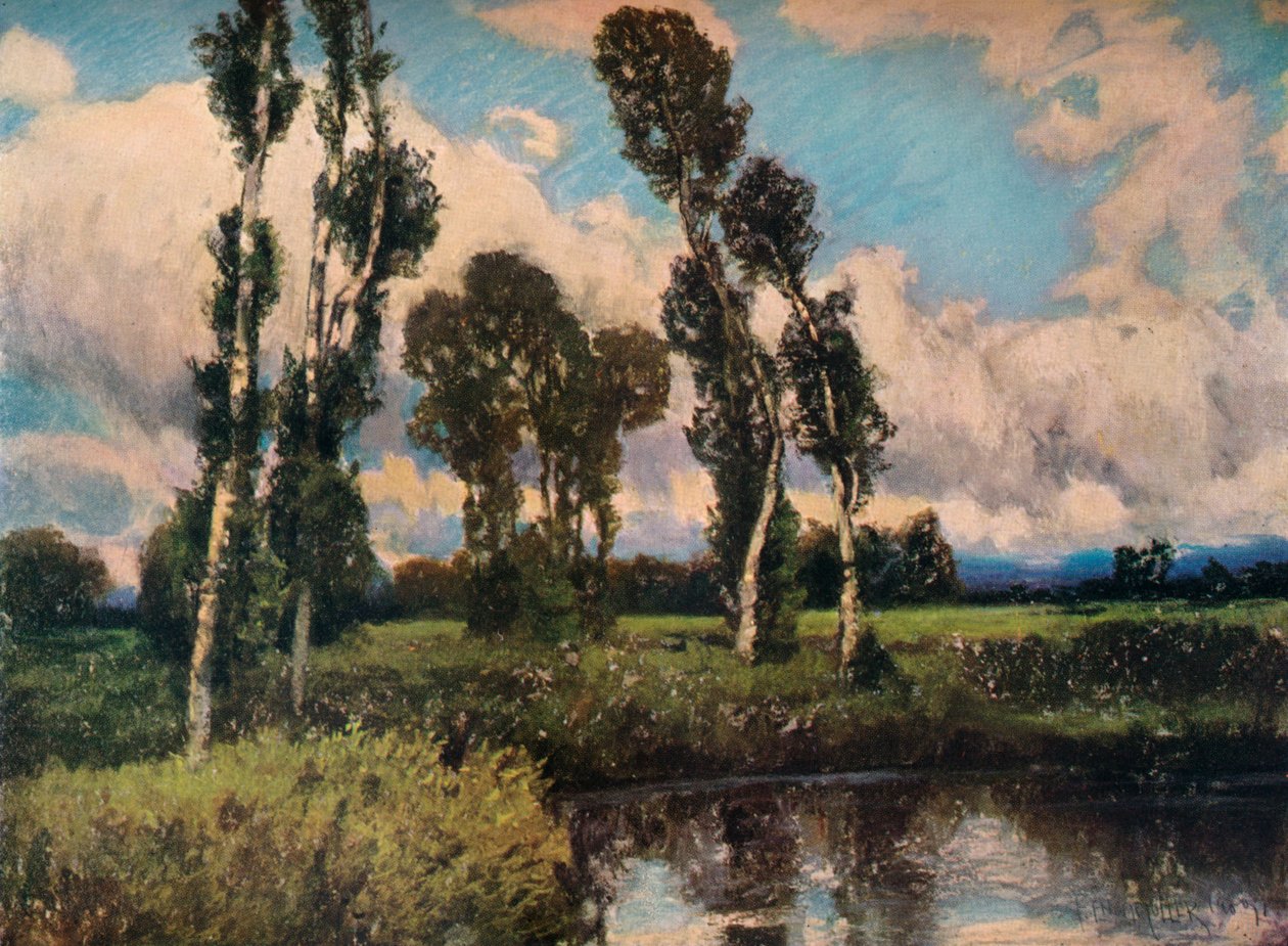Les Peupliers, vers 1910 - Ferdinand Engelmuller