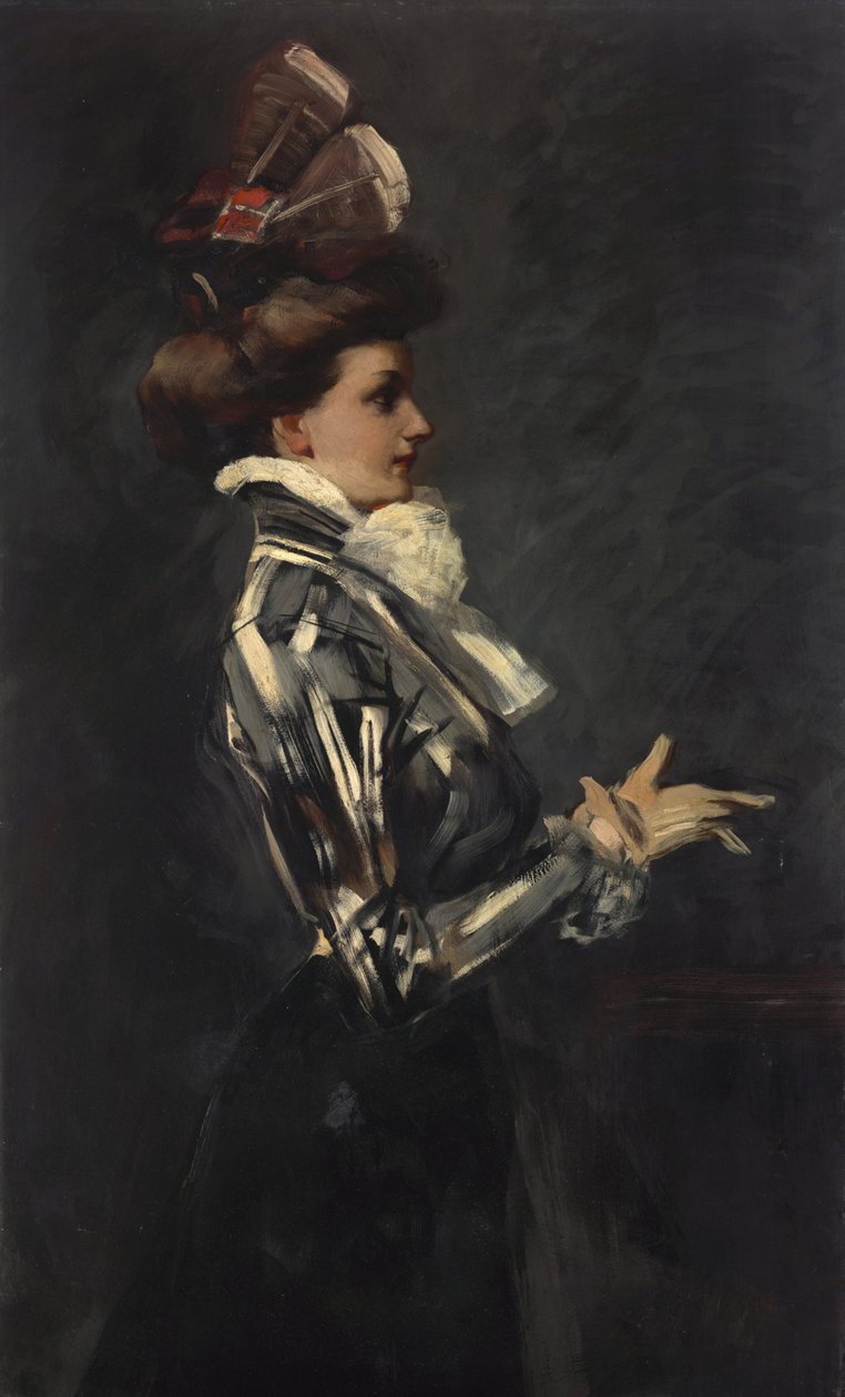 Portrait de dame - Ferdinand Freiherr von Reznicek