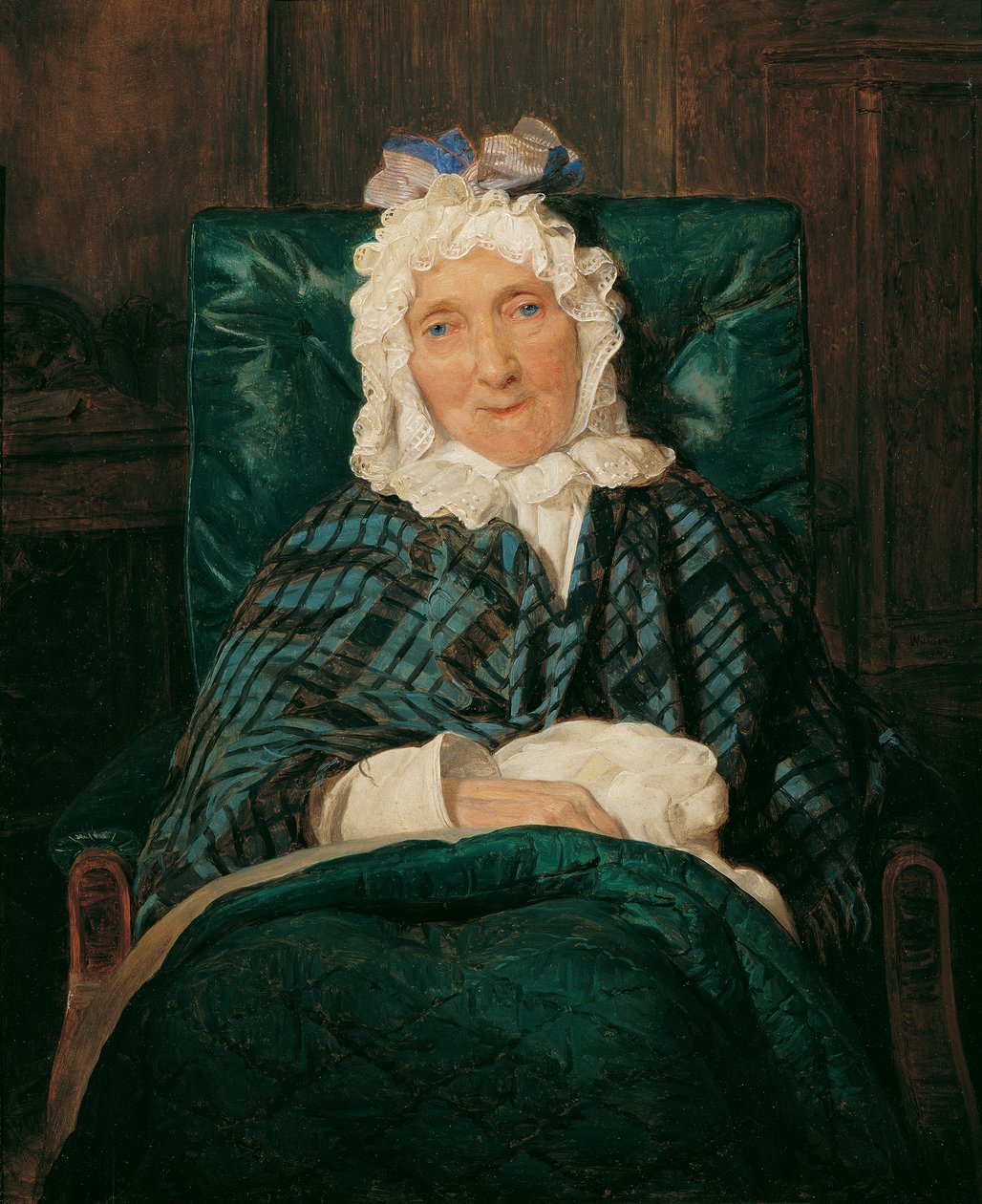 Aloisia Eltz dans le fauteuil - Ferdinand Georg Waldmuller