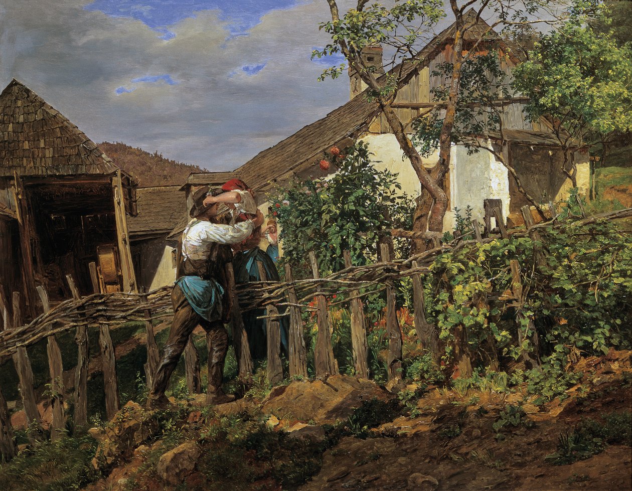 Les voisins - Ferdinand Georg Waldmuller