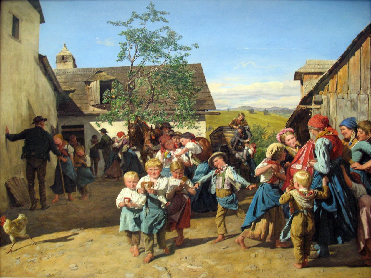 Retour de la fête paroissiale - Ferdinand Georg Waldmuller