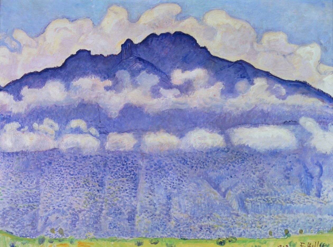 Mont Andey, vue de Bonneville, 1909 - Ferdinand Hodler