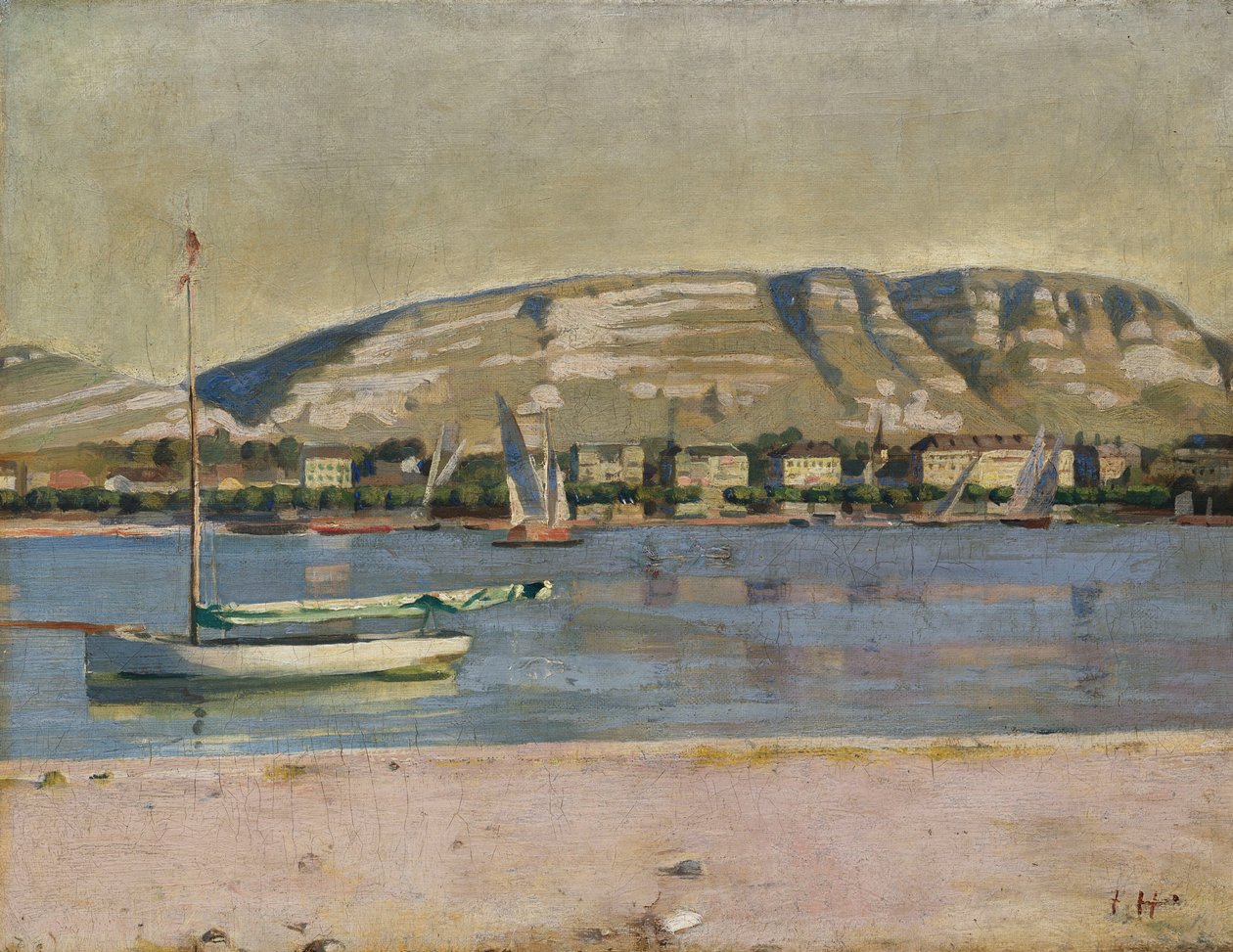 Port de Genève et le Salève, 1878 - Ferdinand Hodler