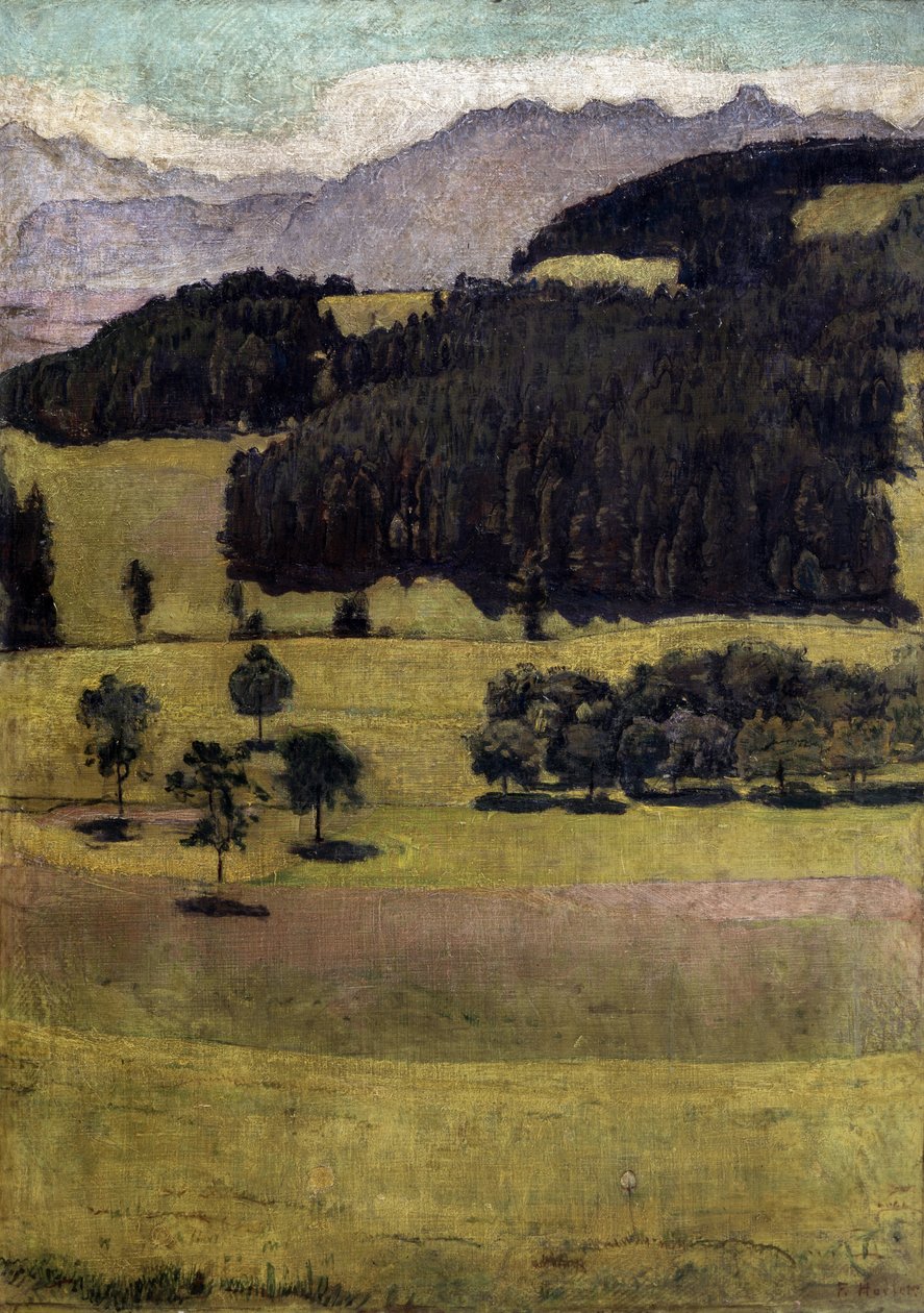 Paysage, chênes à Stockhorn, 1898 - Ferdinand Hodler