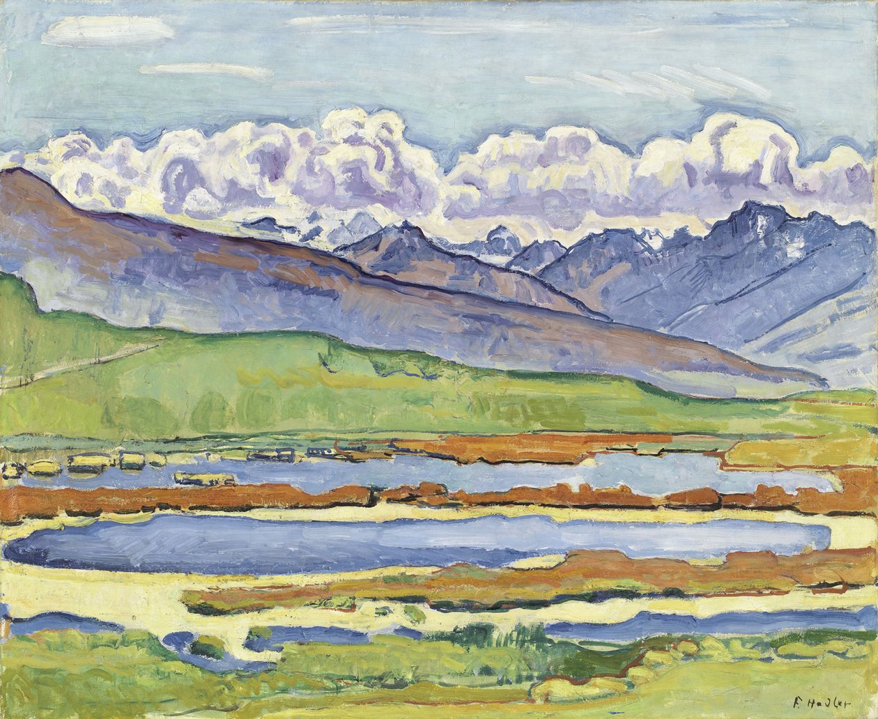 Paysage à Montana - Ferdinand Hodler