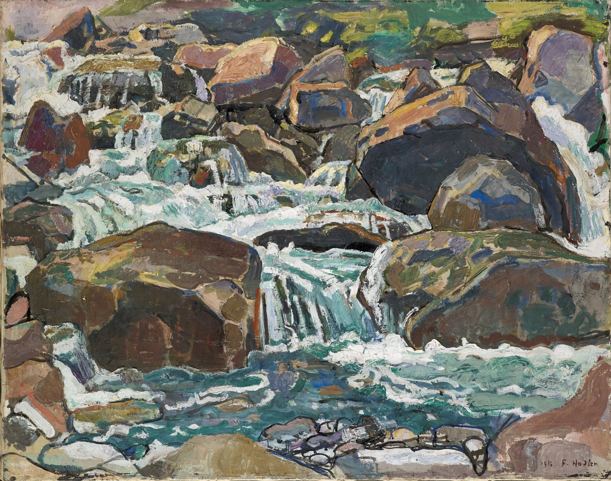 Ruisseau de montagne près de Champéry - Ferdinand Hodler