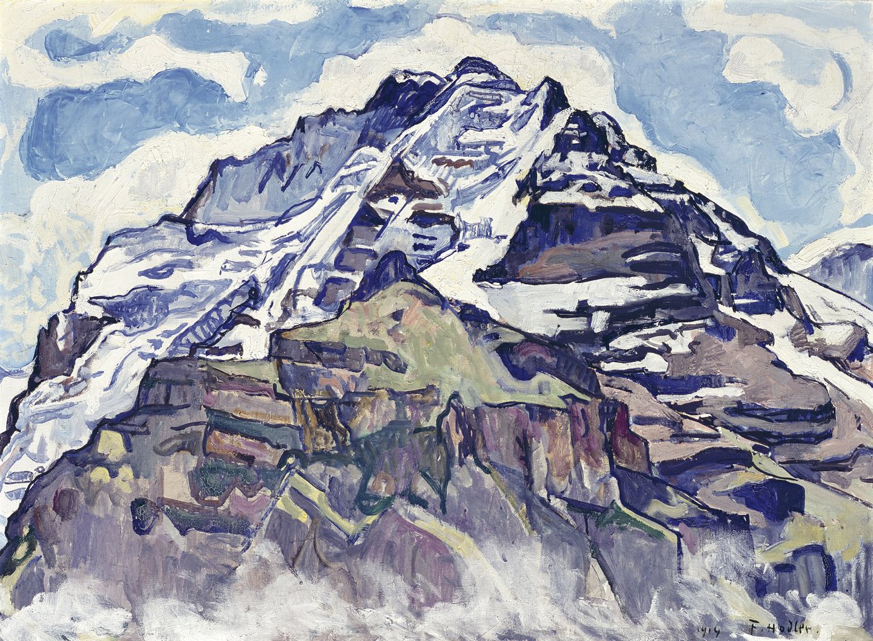 La Jungfrau, vue de Muerren - Ferdinand Hodler