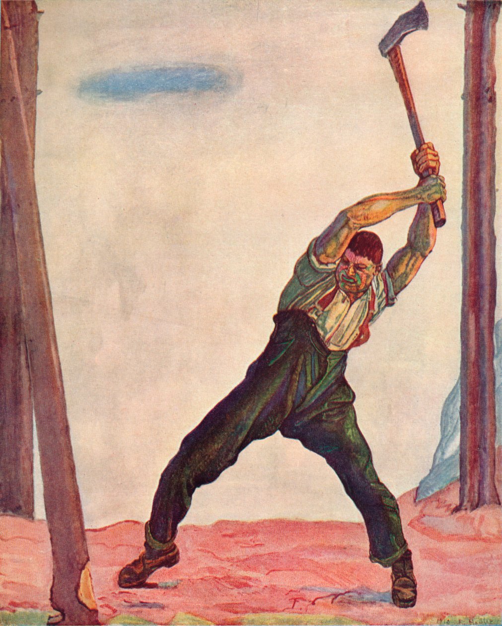 Le Bûcheron - Ferdinand Hodler