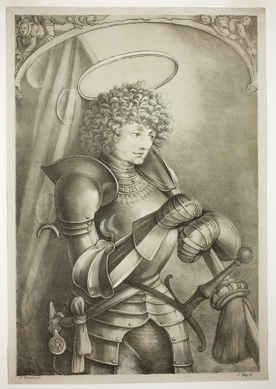 Saint Georges en armure - Ferdinand Piloty