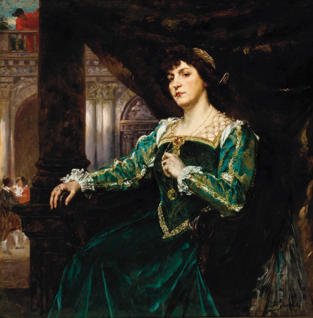 Portrait de Madame Clémenceau - Ferdinand Roybet