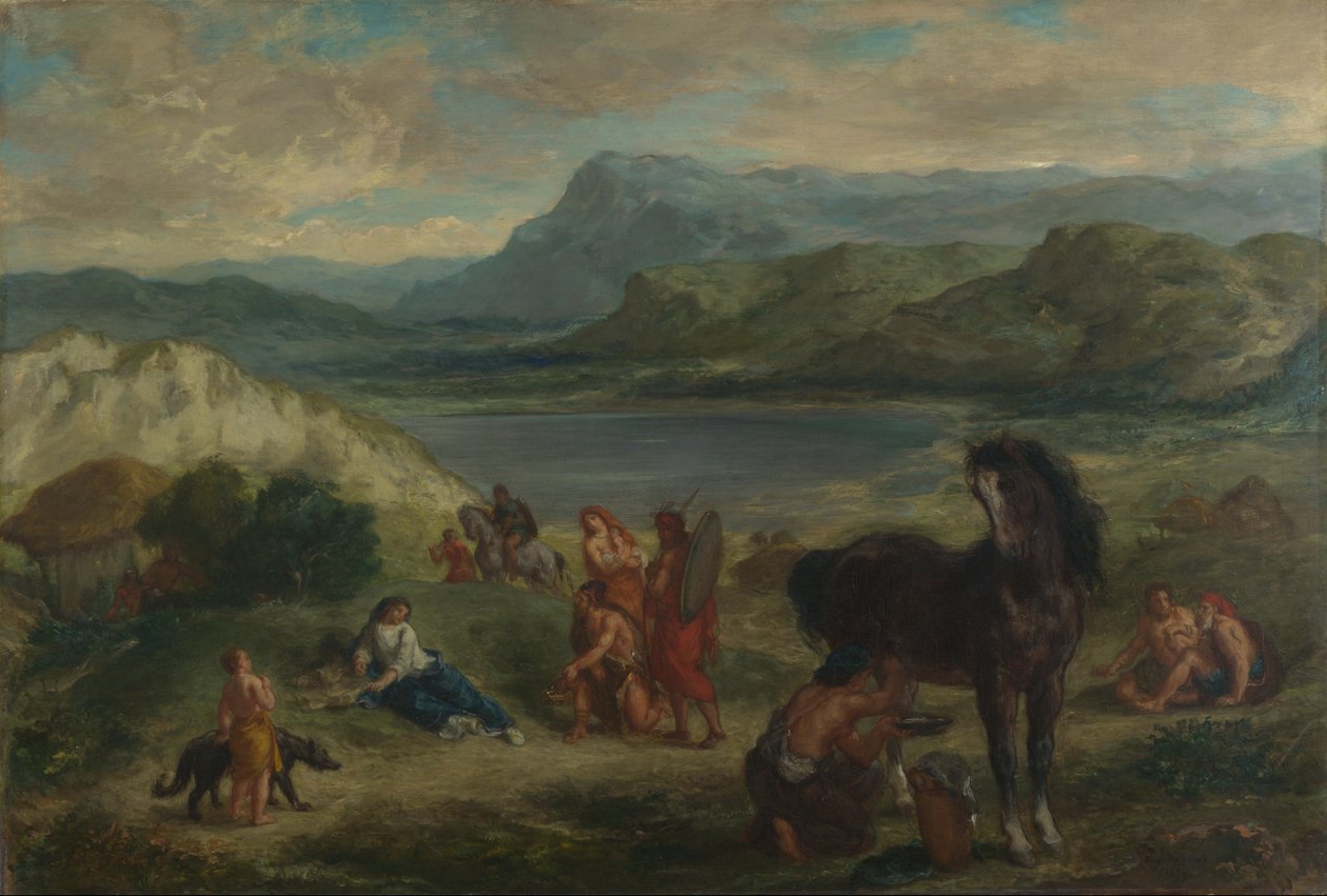 Ovide chez les Scythes - Ferdinand Victor Eugene Delacroix