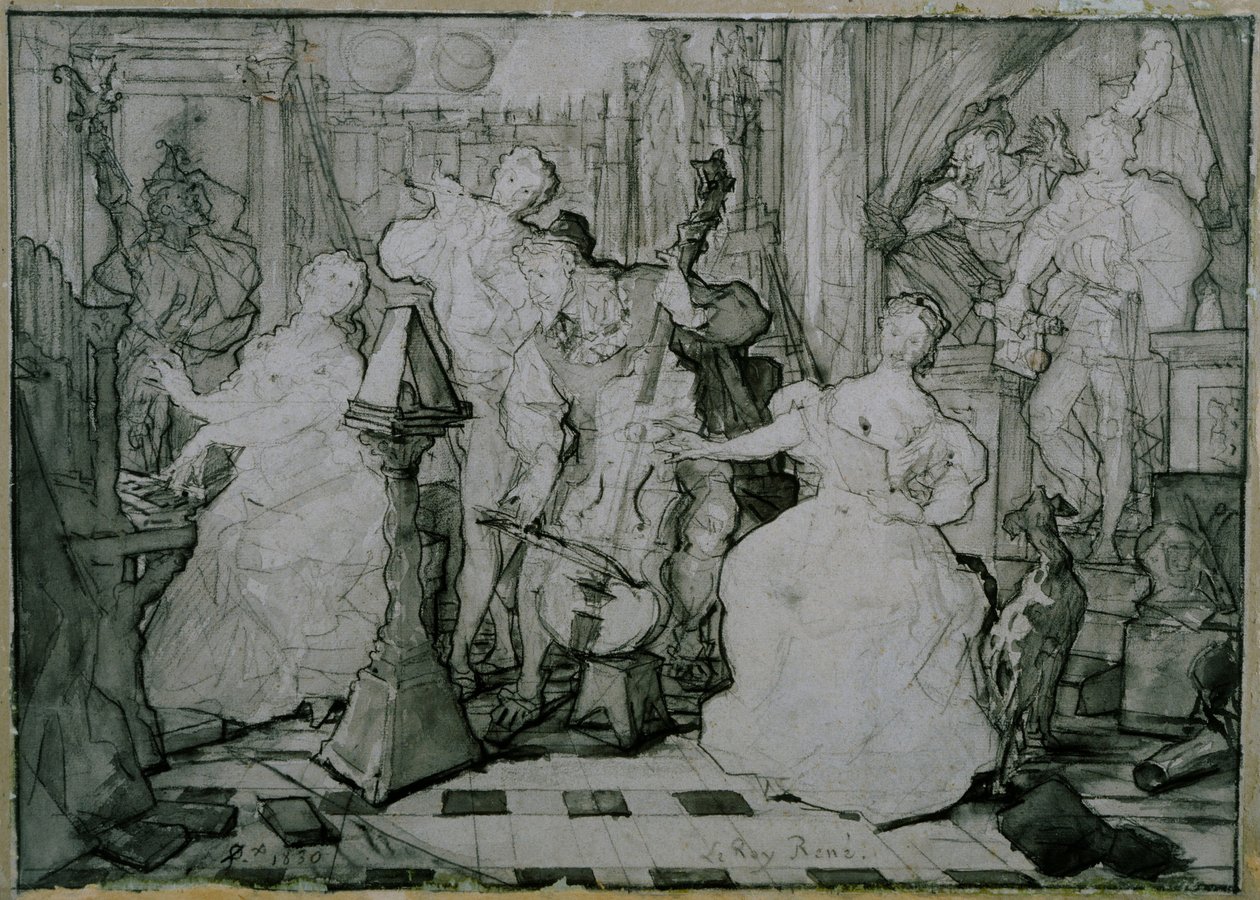 Le Roy René - Ferdinand Victor Eugene Delacroix