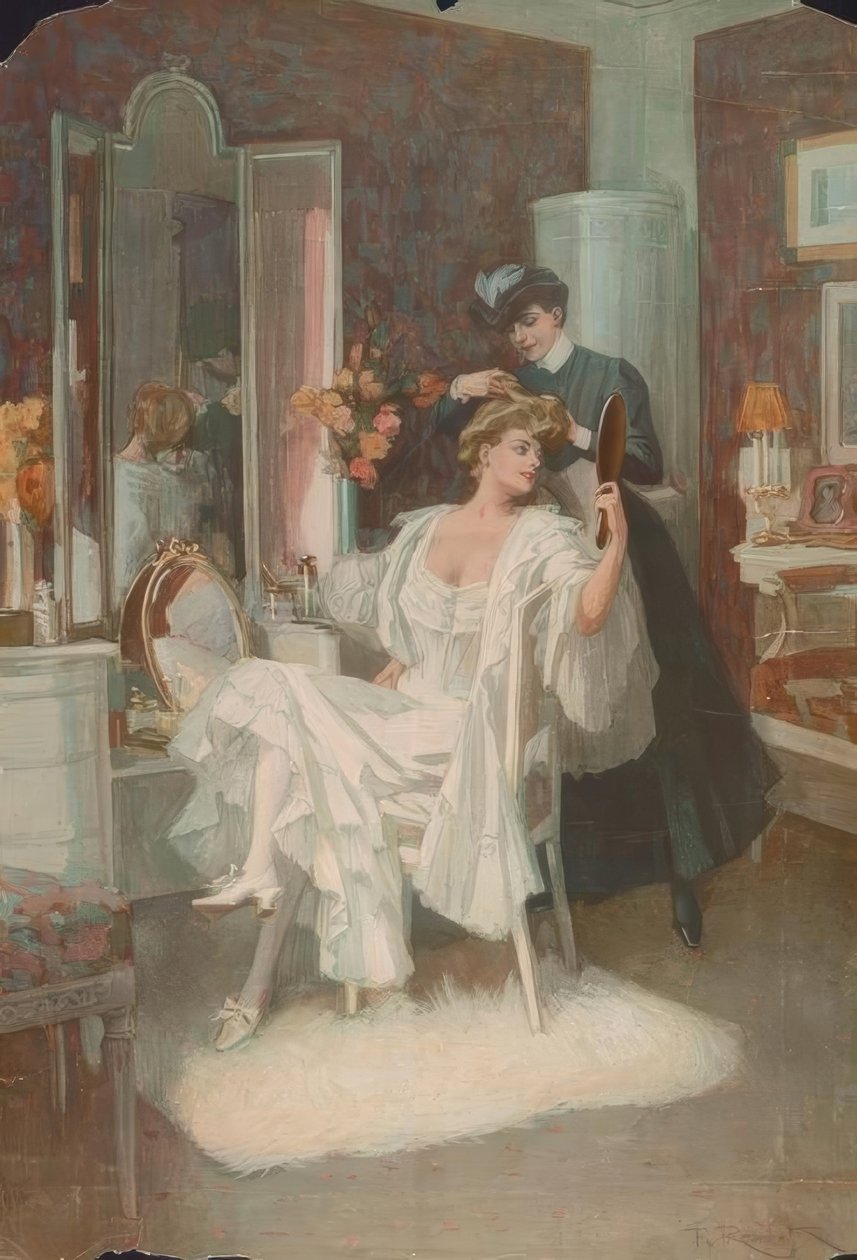 À la toilette - Ferdinand von Reznicek