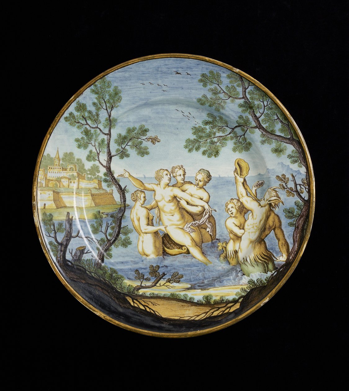 Assiette avec Amphitrite et Nymphes, c. 1730 - 1750 - Ferdinando Maria Campani