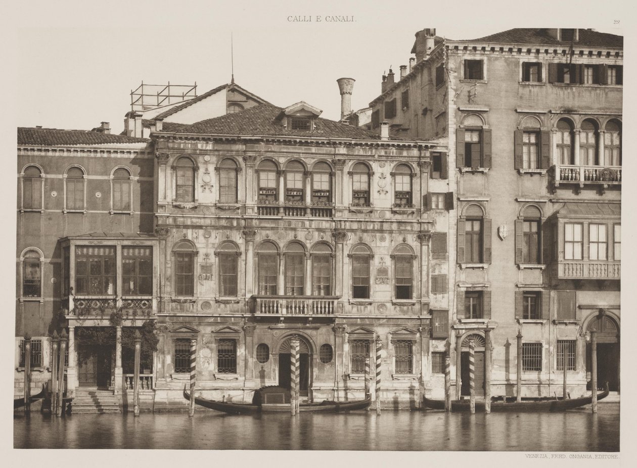 Palais Grimani, Grand Canal, 1891 - Ferdinando Ongania