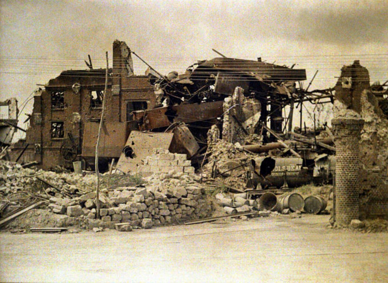 Ruines de la distillerie, Cuffies, Aisne, France, 1917 - Fernand Cuville