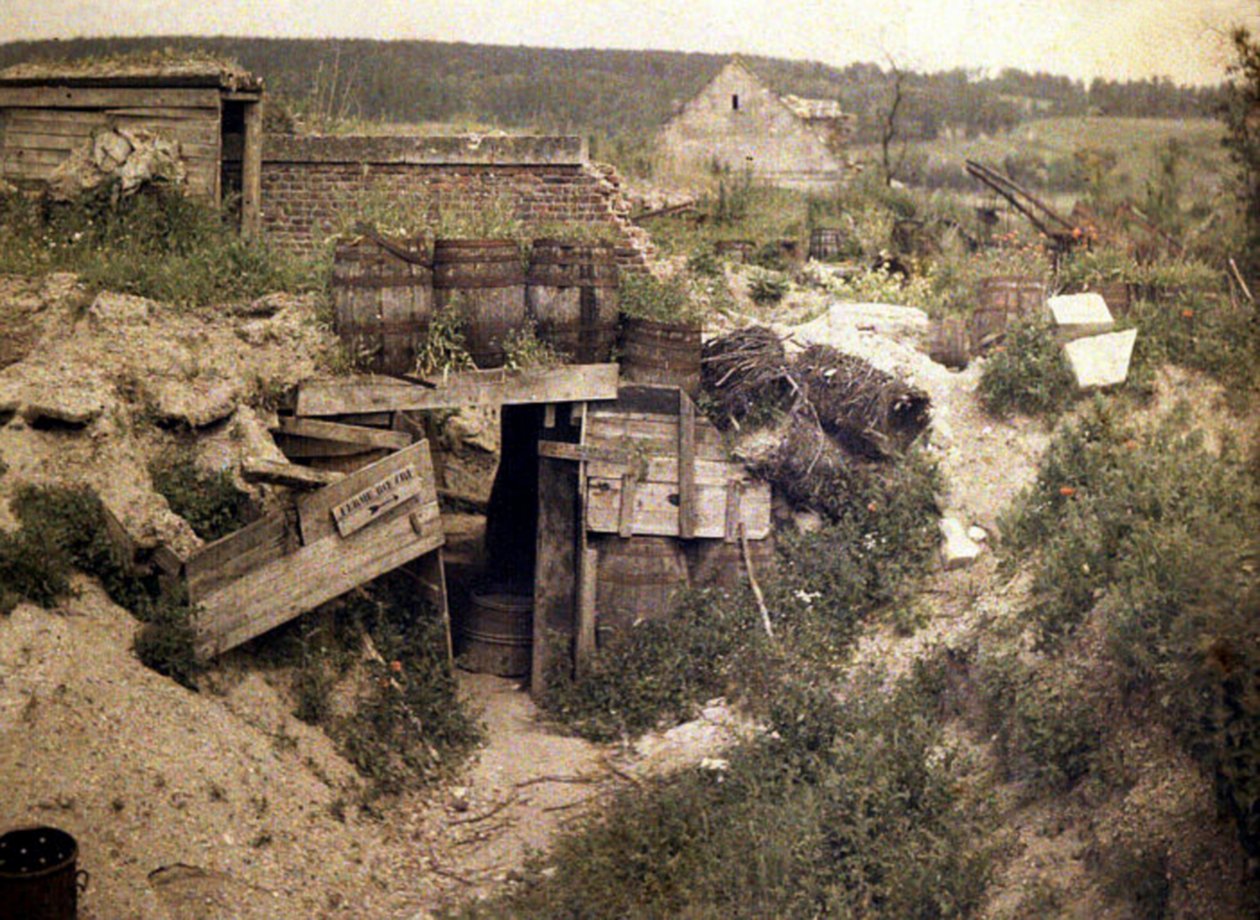 Abri sur la ferme Boevre, Soissons, Aisne, France, 1917 - Fernand Cuville