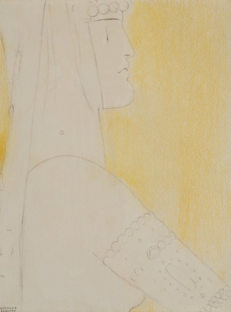 Étude pour passe - Fernand Khnopff