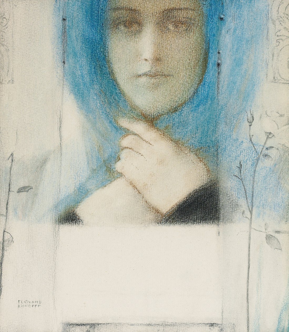 Clématite, c.1914 - Fernand Khnopff