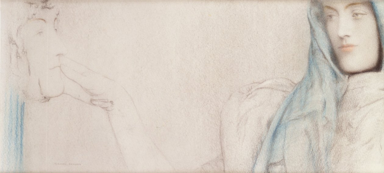 Étude pour Le Secret, c.1902 - Fernand Khnopff