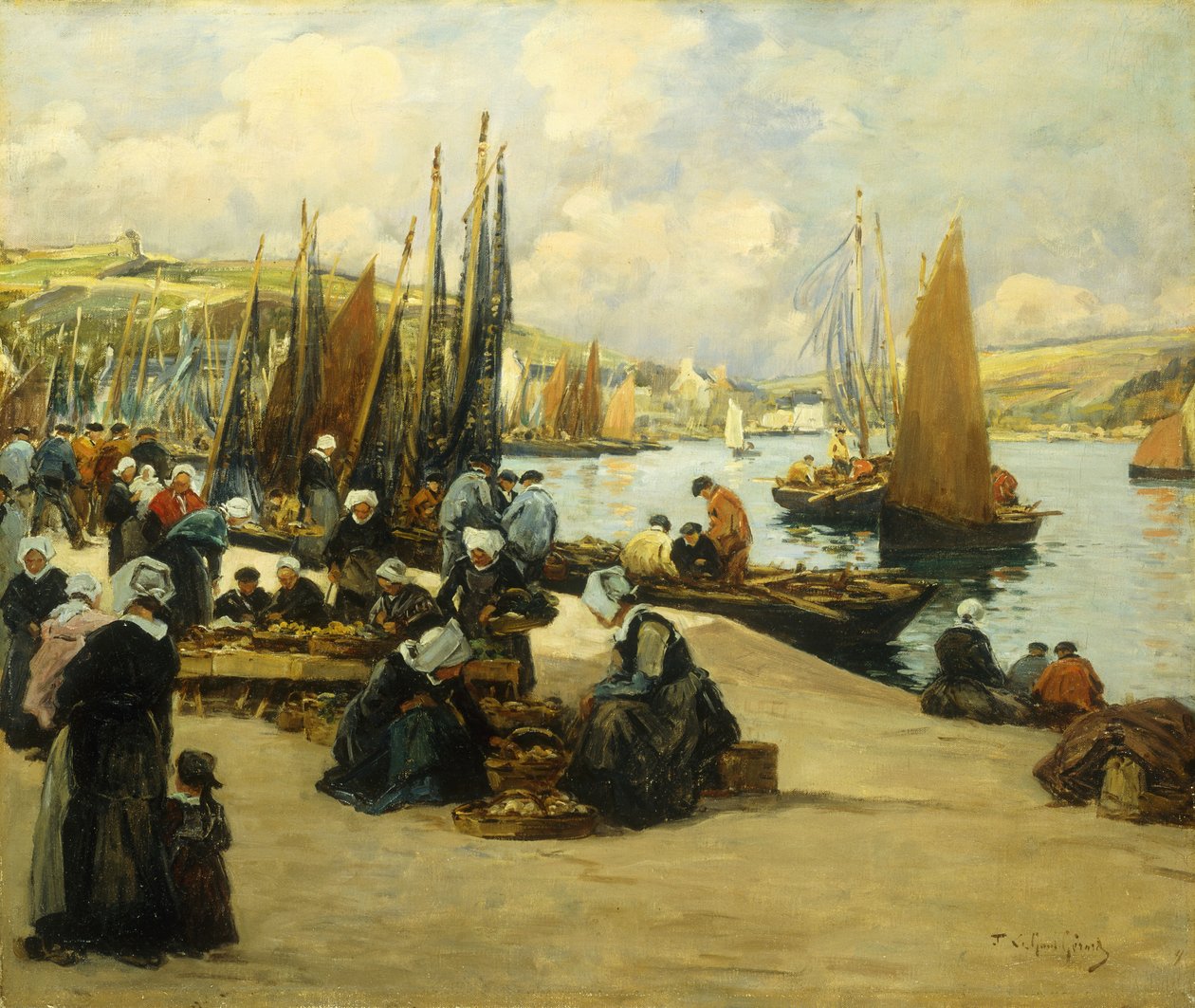 Sur le quai, Audierne - Fernand Legout Gerard