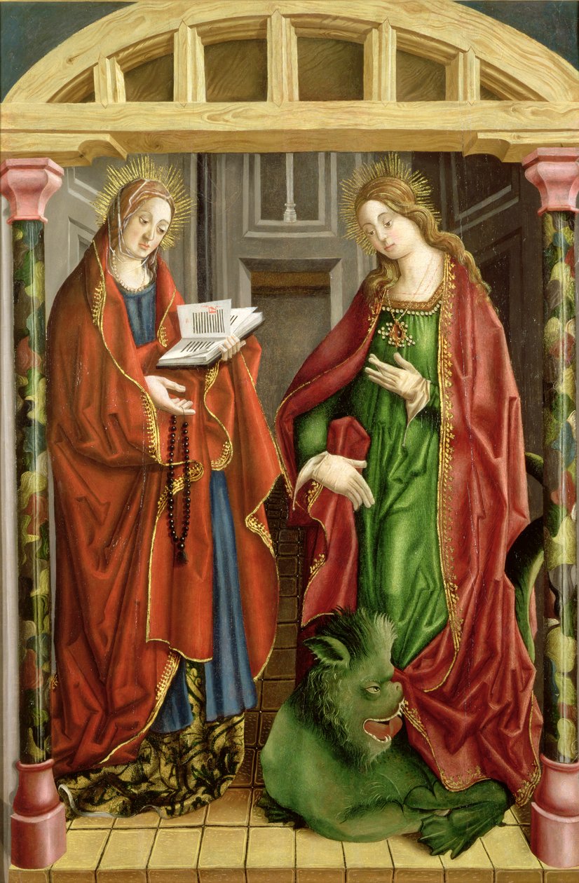 Deux saintes femmes, peut-être Sainte Marie-Madeleine et Sainte Marthe - Fernando Gallego