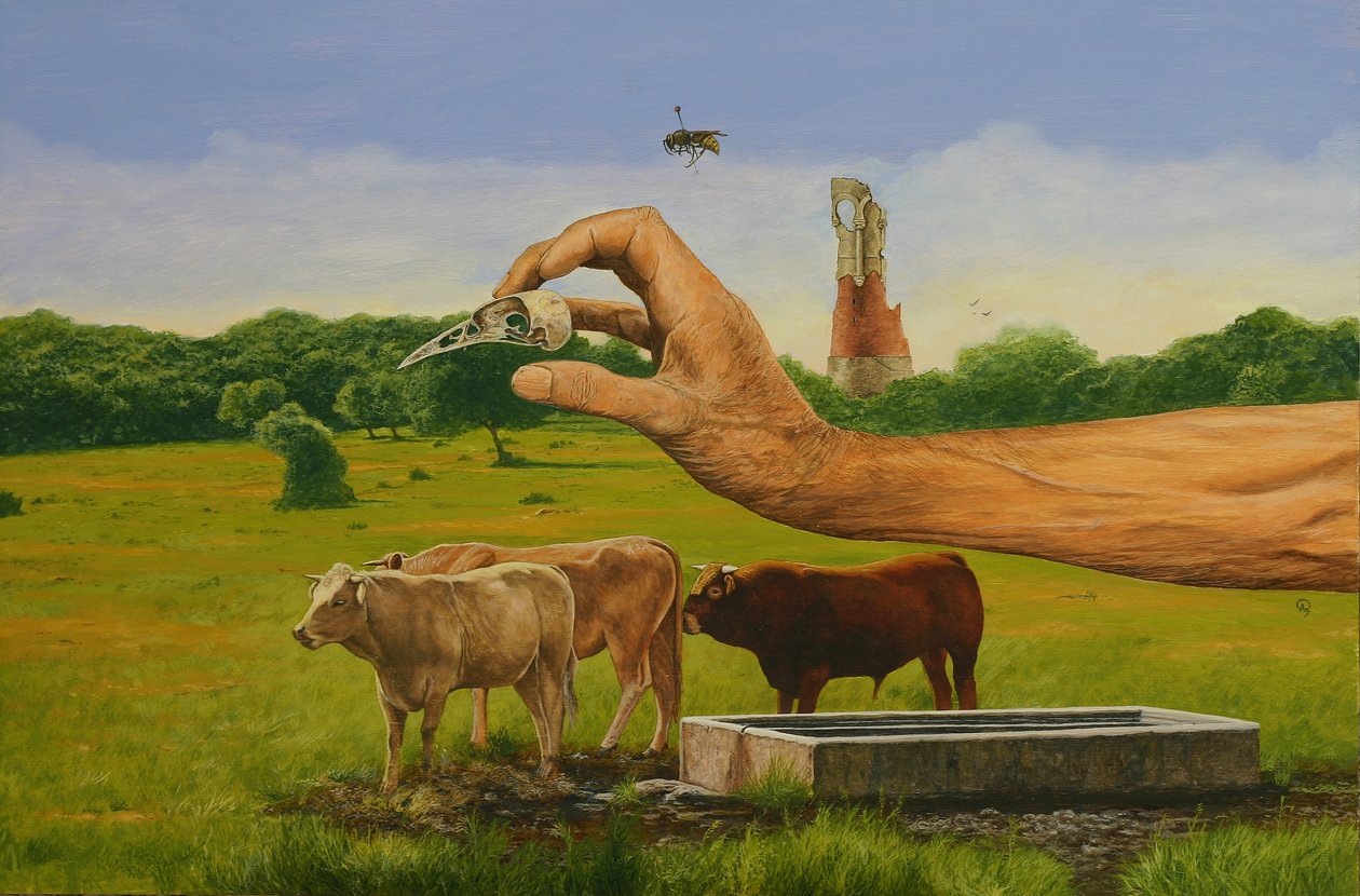 Nature morte avec vaches - Fernando Aznar Cenamor